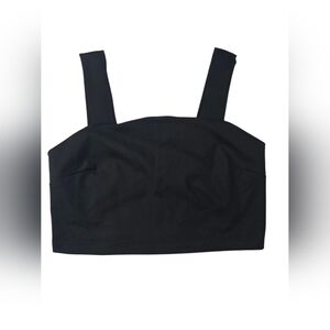 Tahari square neck crop top